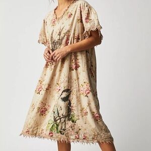 Magnolia Pearl Floral Bird Print Dress